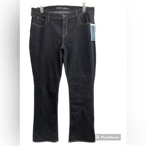 Old Navy Dark Blue Original Mid-Rise Jeans Sz(16 Long)